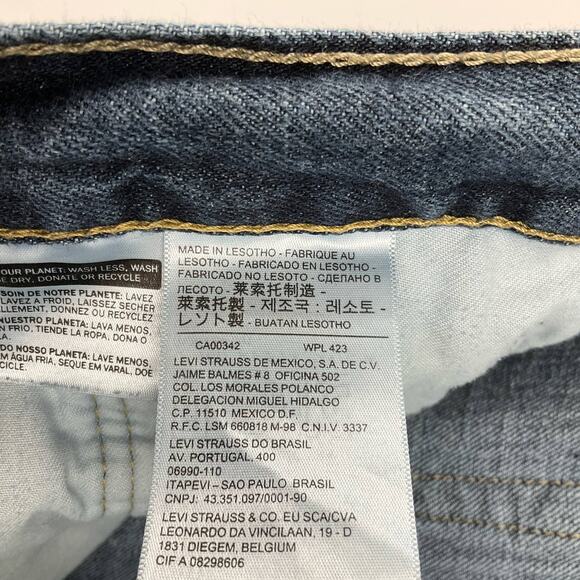 Levis 559 Relaxed Straight Fit Jeans Blue Men's Size 50x30 - Picture 6 of 9